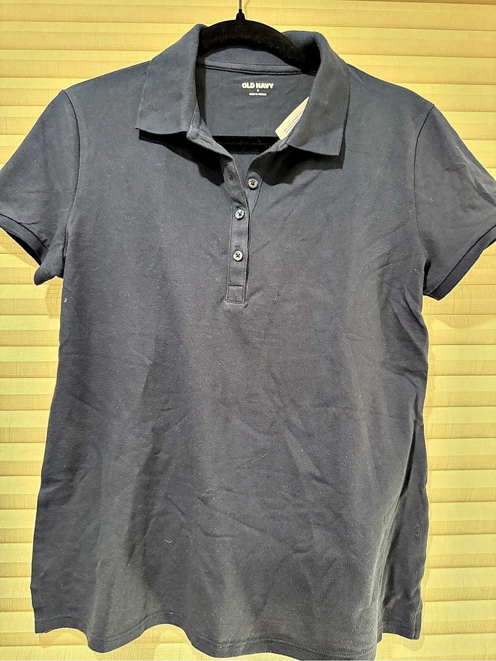 Old Navy Pique Polo Shirt Navy Small